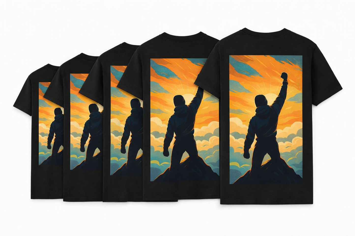 Ronin Athletic T-Shirt Black On Top