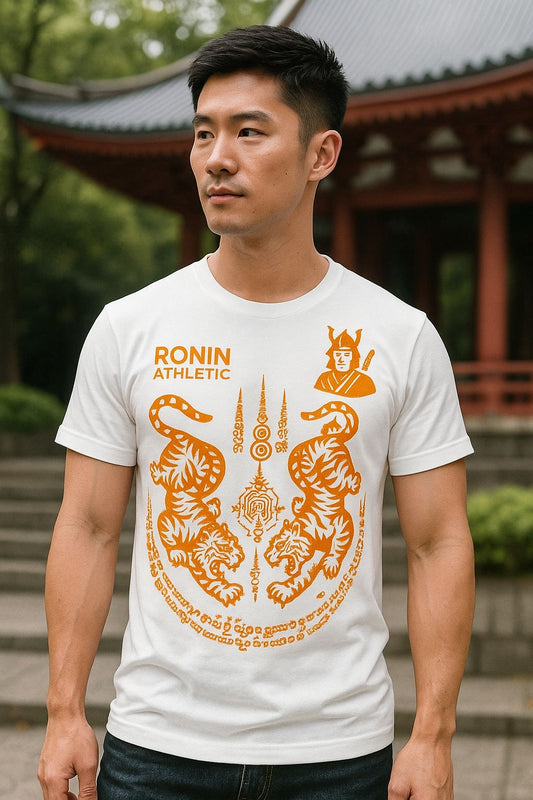Ronin Athletic T-Shirt White Tiger